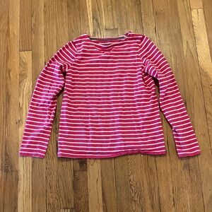 Boden girls size 13-14 years cotton pink stripe long sleeve